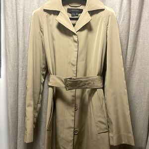 ZARA WOMAN Light Tan Trench Coat with Belt Size Small